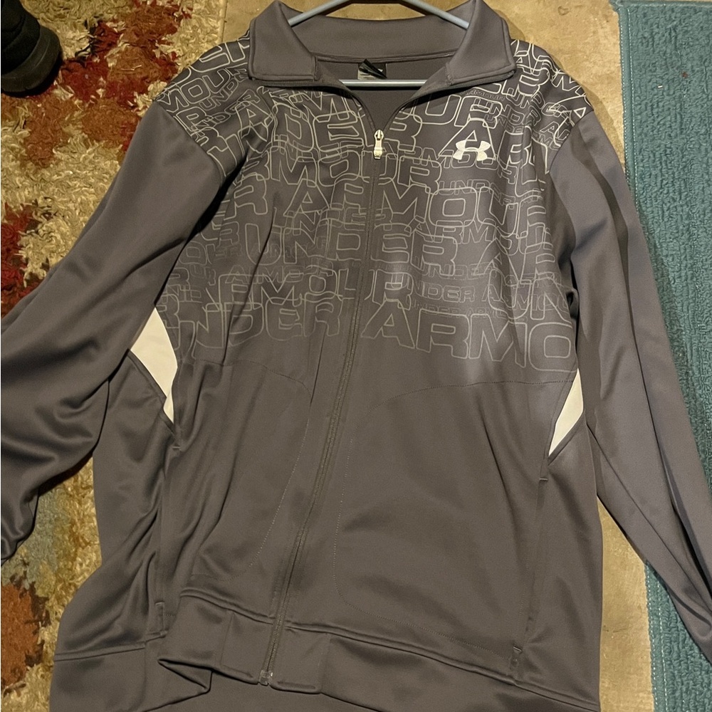 Under Armour Men's Performance Jacket in Gray and White